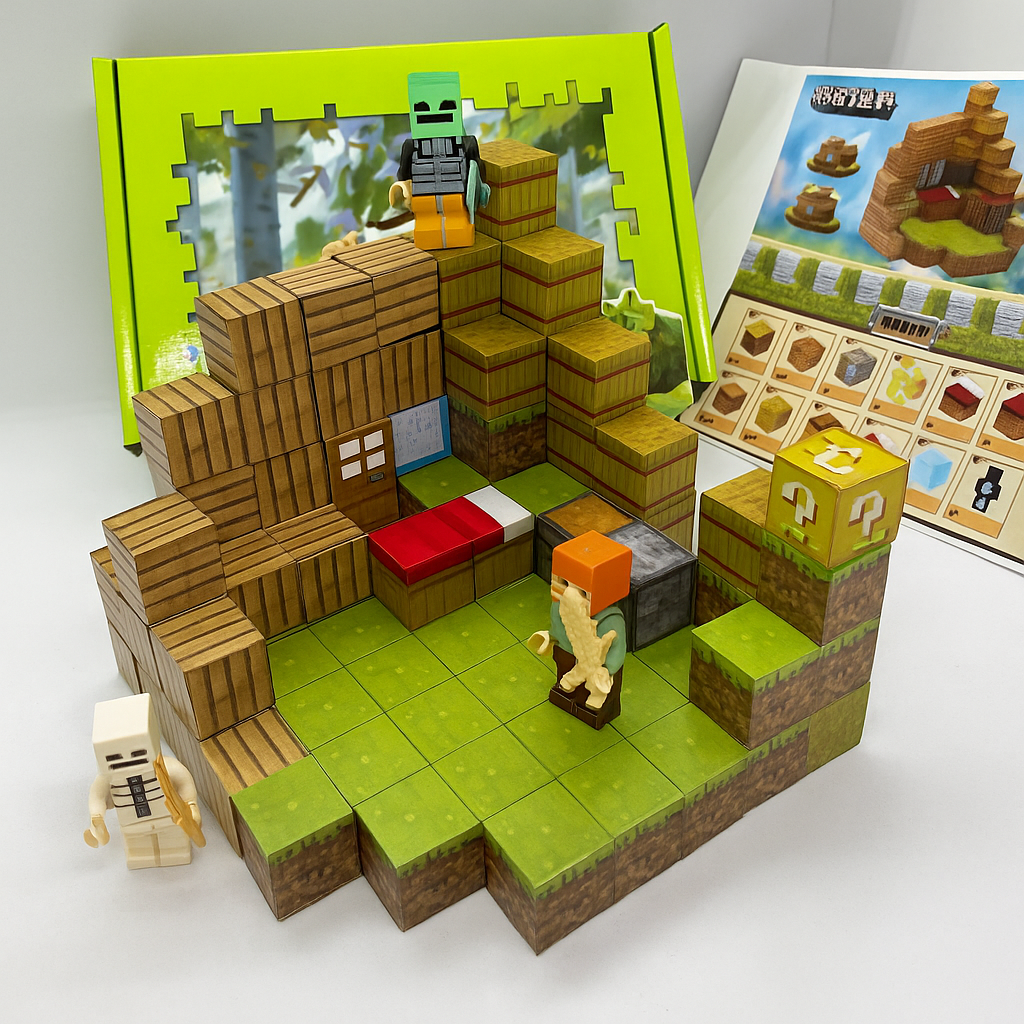 Дитячий магнітний конструктор Myplanet ”Будинок Селянина” з 100 блоків