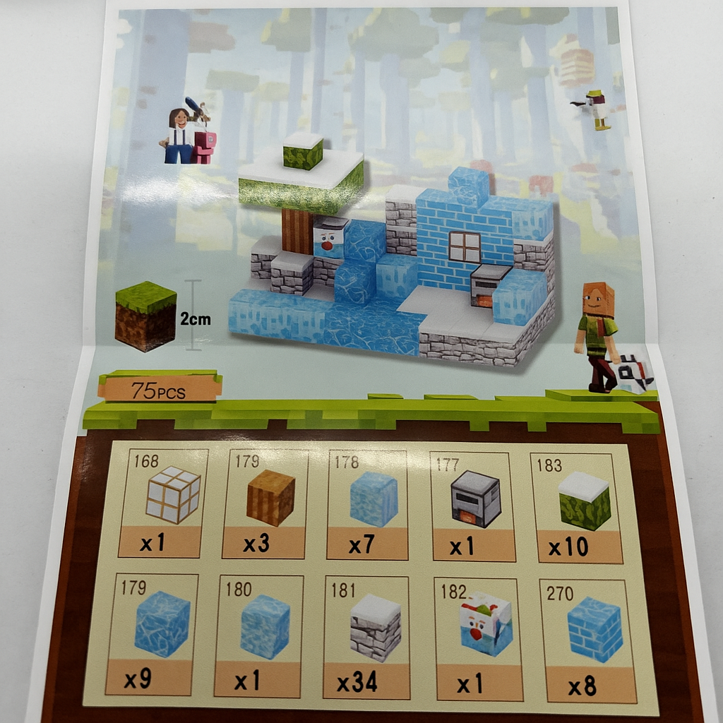 Дитячий магнітний конструктор Myplanet «Крижаний будинок» з 75 блоків - Зображення 4