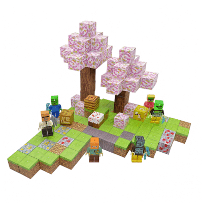 Дитячий магнітний конструктор Myplanet ”Сакура” з 128 блоків