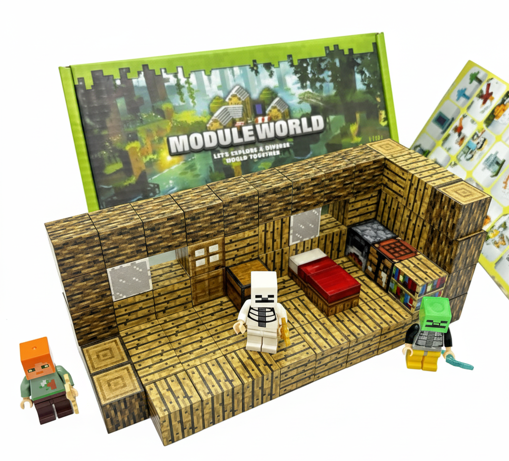 Магнітний конструктор "Myplanet" "Будинок лісника" (80 кубічних елементів)