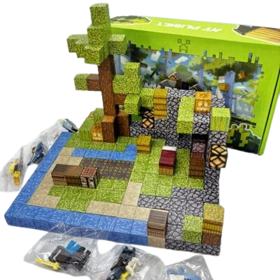 Дитячий магнітний конструктор Myplanet ”Початкова база” з 212 блоків - Зображення 2