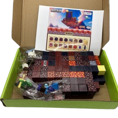 Дитячий магнітний конструктор Myplanet ”Портал в підземелля” з 128 блоків - Зображення 3