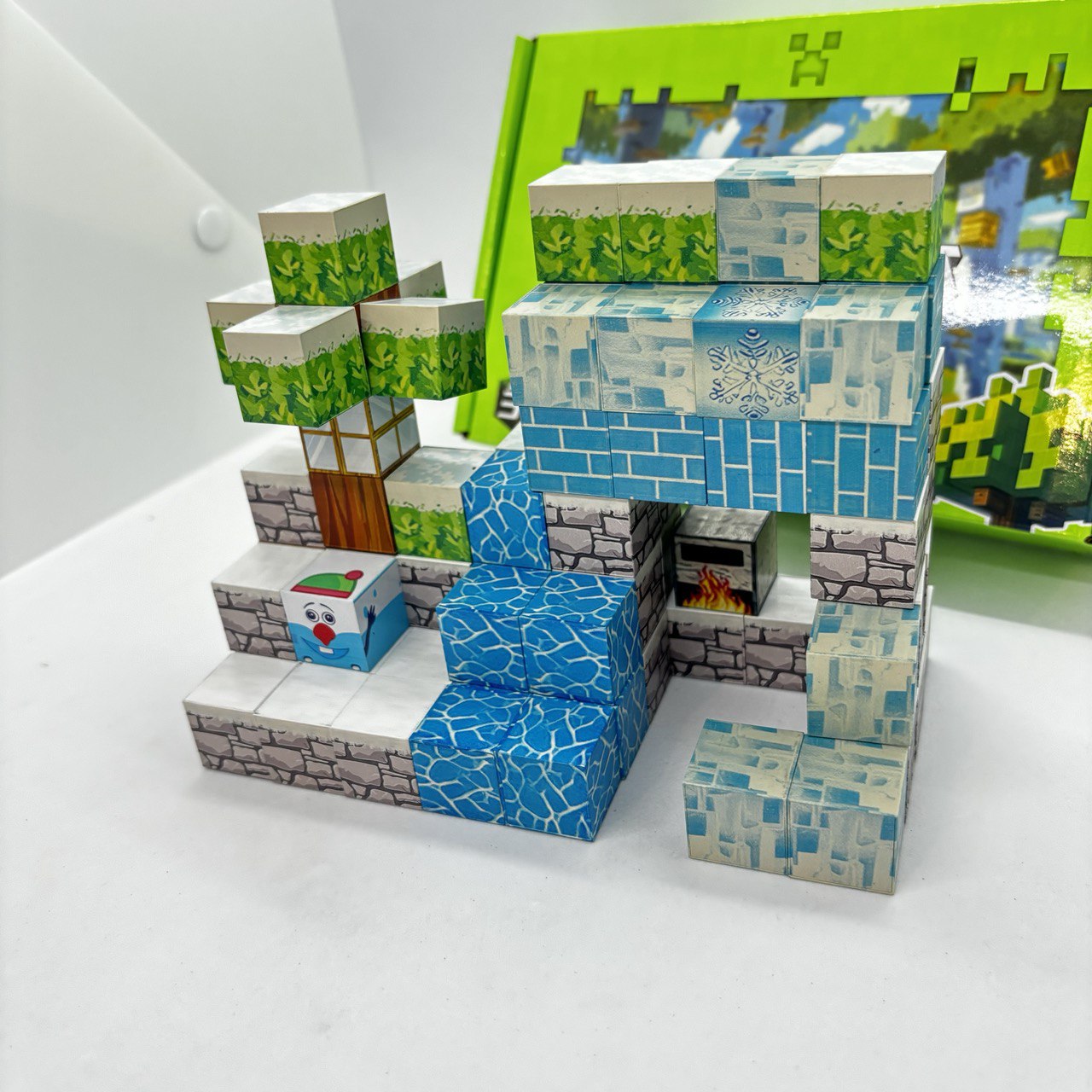 Дитячий магнітний конструктор Myplanet «Крижаний будинок» з 75 блоків - Зображення 2