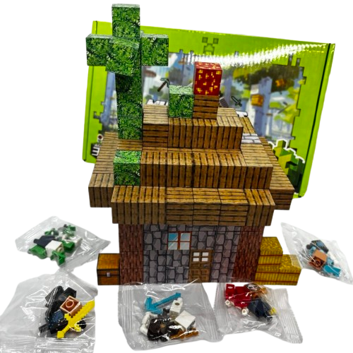 Дитячий магнітний конструктор Myplanet ” Будинок” з 178 блоків - Зображення 2