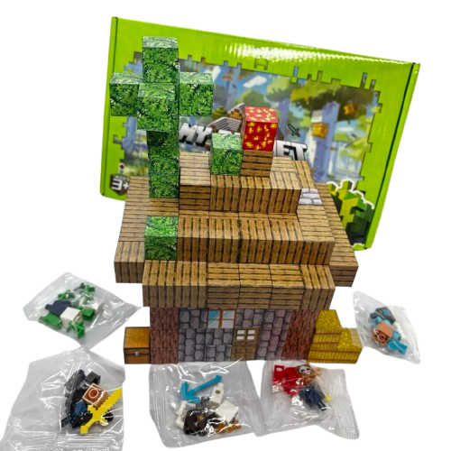 Дитячий магнітний конструктор Myplanet ” Будинок” з 178 блоків - Зображення 3