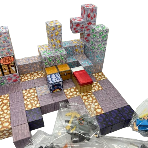 Дитячий магнітний конструктор у стилі Myplanet ”Копальня кристалів” з 128 блоків - Зображення 2