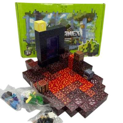 Дитячий магнітний конструктор Myplanet ”Портал в підземелля” з 128 блоків