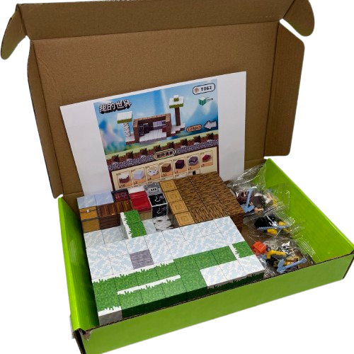 Дитячий магнітний конструктор Myplanet «Сніговий будинок» з 128 блоків - Зображення 3